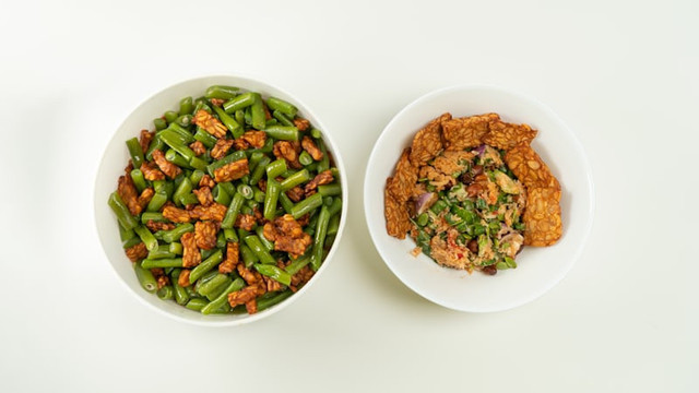 Lauk Pendamping Tumis Kacang Panjang (Foto hanya ilustrasi, bukan menu sebenarnya) Sumber: unsplash/Peter Teofilus Karundeng