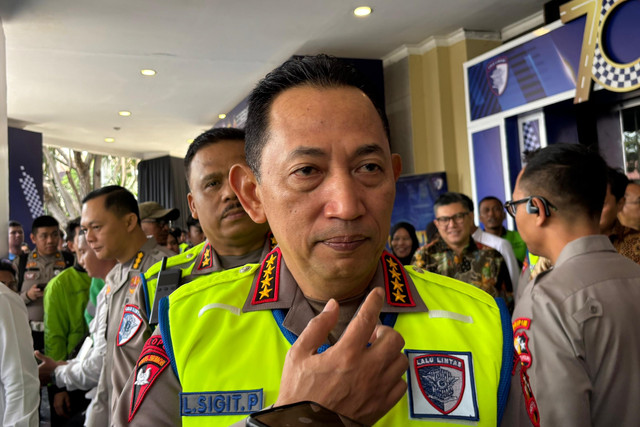 Kapolri Jenderal Listyo Sigit Prabowo di STIK, Jakarta Selatan, Senin (22/9/2025). Foto: Abid Raihan/kumparan