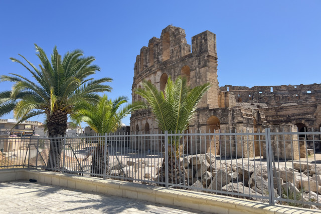 kumparan mengunjungi situs Amfiteater El Jem di Tunisia. Foto: Rizki Baiquni Pratama/kumparan