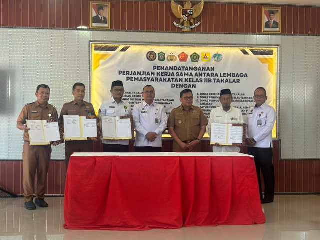 Optimalkan Pembinaan, Lapas Takalar Teken PKS Serentak dengan 12 Stakeholder