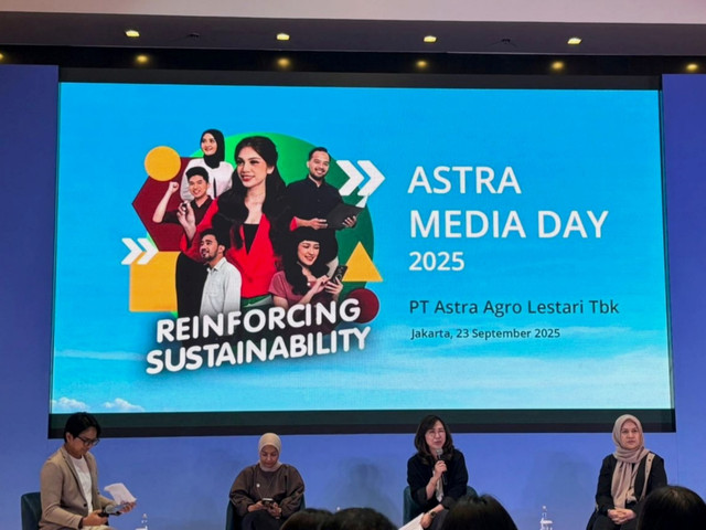 Direktur AALI Tingning Sukowignjo memberi tanggapan dalam gelaran Astra Media Day di Menara Astra, Selasa (23/9/2025). Foto: Widya Islamiati/kumparan