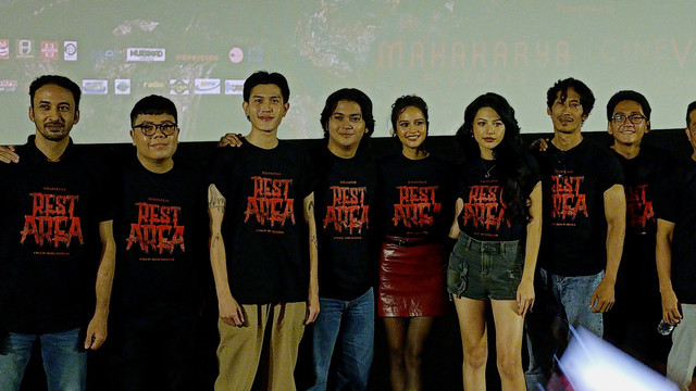 Konferensi pers film Rest Area di Kawasan Kuningan, Jakarta Selatan. Foto: Aprilandika Pratama/kumparan