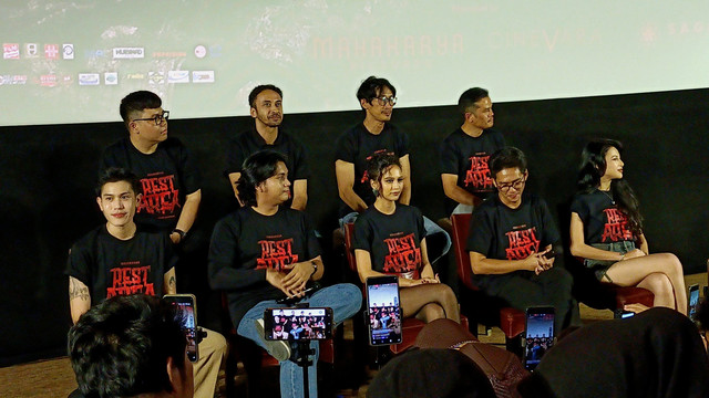 Konferensi pers film Rest Area di Kawasan Kuningan, Jakarta Selatan. Foto: Aprilandika Pratama/kumparan