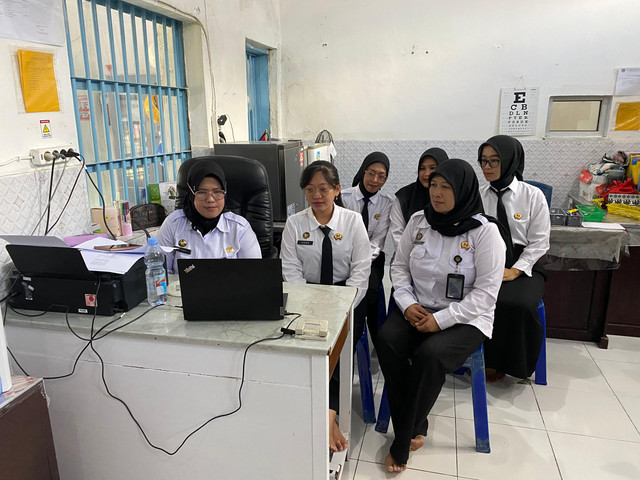 Klinik Lapas Perempuan Palembang Ikuti Sosialisasi Pengolahan Data&Pelaporan IKR