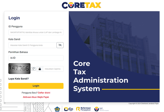 Sumber : coretaxdjp.pajak.go.id