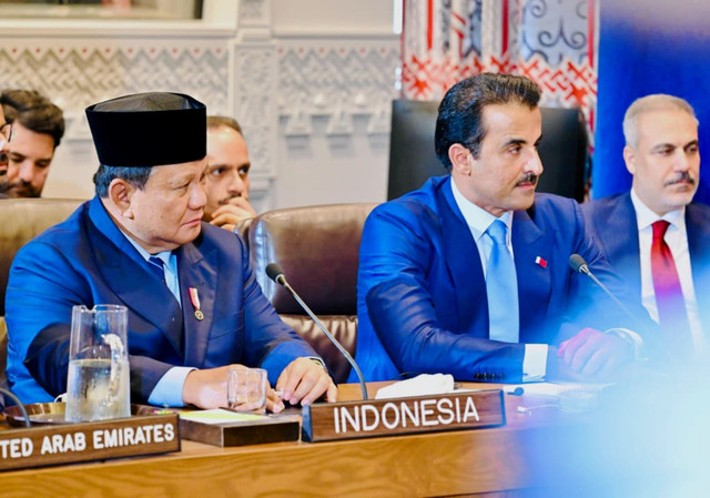 Presiden Republik Indonesia, Prabowo Subianto menghadiri Multilateral Meeting on the Middle East atas undangan Presiden Amerika Serikat, Donald Trump di Markas Besar PBB, New York, Amerika Serikat, Selasa (23/9/2025) waktu setempat. Foto: Laily Rachev/Biro Pers Sekretariat Presiden