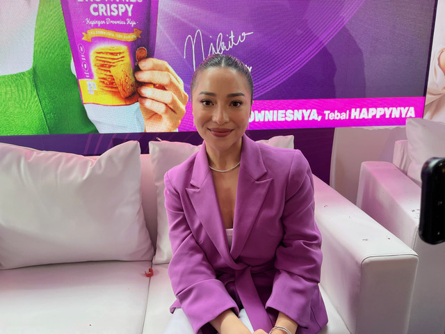 Nikita Willy di acara Family Happy Day Lemonilo Brownies Crispy. Foto: Nabilla Fatiara/kumparan