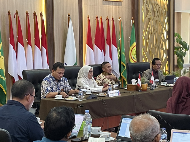 Kepala Biro Sumber Daya Manusia Hukum dan Hubungan Masyarakat BSN, Singgih Harjanto, dalam FGD di Kantor BRMP Kementan, Jakarta Selatan, Rabu (24/9/2025). Foto: Najma Ramadhanya/kumparan