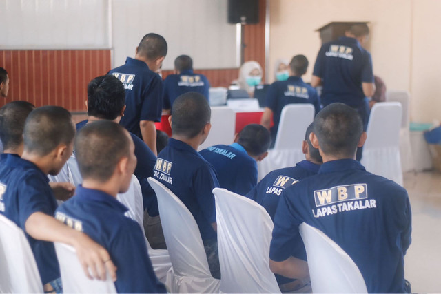 Deteksi TBC, Warga Binaan Lapas Takalar Jalani Skring TBC