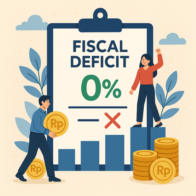 Ilustrasi defisit fiskal. Generated with ChatGPT