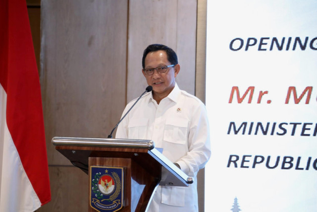 Mendagri Tito Karnavian dalam Seminar Internasional Jepang-Indonesia di Jakarta, Kamis (25/9/2025).  Foto: Dok. Kemendagri