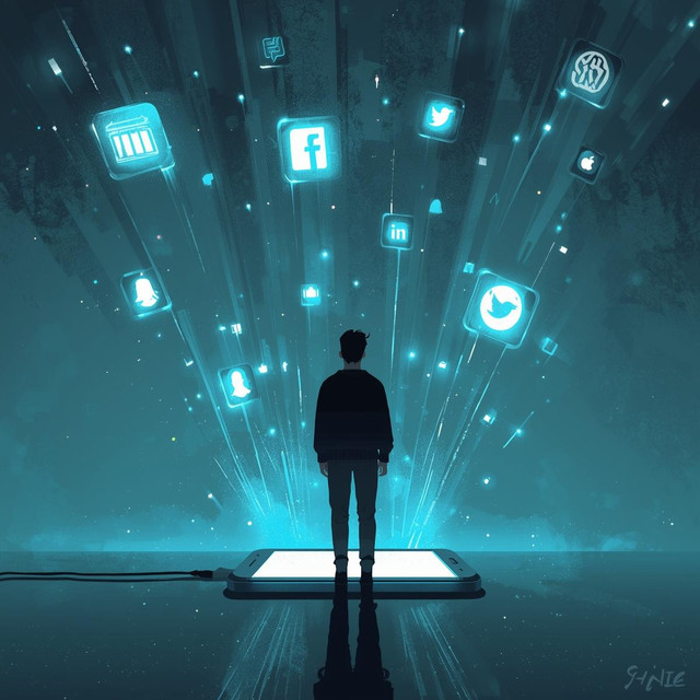 Ilustrasi Lonely in The Crowd (Sumber: Foto Pribadi)