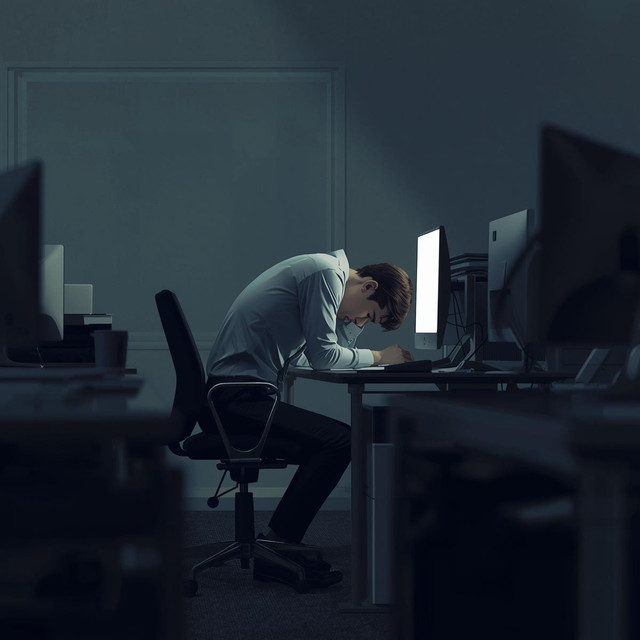 Ilustrasi Job Hugging (Sumber: Foto Pribadi)