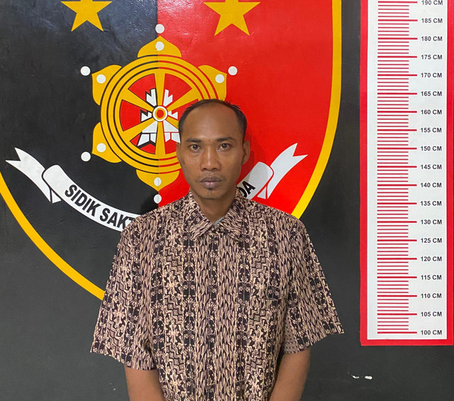 Pelaku Rudi Hartono yang melakukan pencurian di warung. Foto : Dok Polres Musi Rawas
