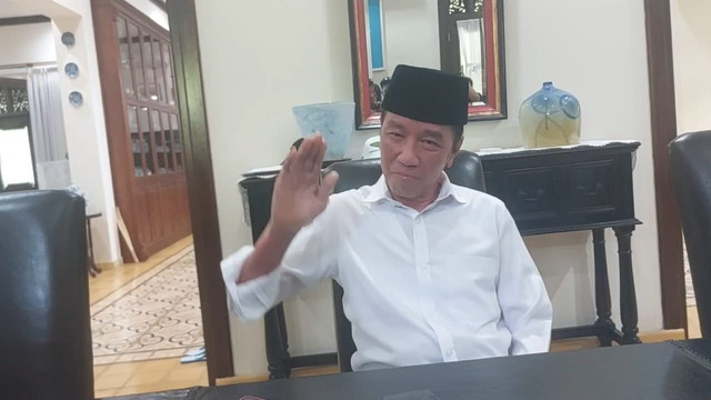 Jokowi tirukan Prabowo pukul meja saat Pidato soal Palestina di Sidang PBB. Foto: Dok. kumparan