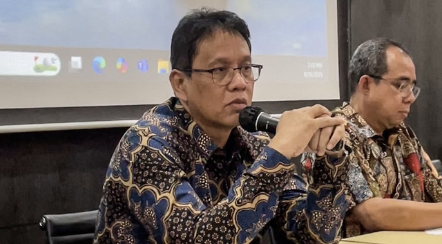 Menkeu Purbaya menggelar diskusi bersama media di kantornya, Jakarta Pusat, Jumat (26/9/2025). Foto: Najma Ramadhanya/kumparan