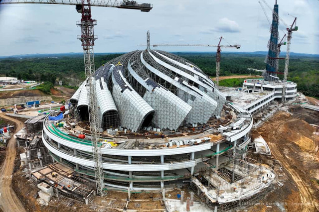 Pembangunan jalan proyek 1A & 1B di wilayah IKN. Foto: Dok. Istimewa