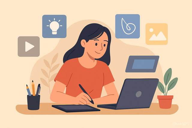 Ilustrasi menunjukkan Teknologi digital membantu remaja belajar, berkreasi, dan mengembangkan potensi diri untuk menghadapi masa depan. Sumber Gambar: pixaby.com