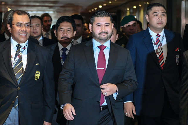 Potret Putra Mahkota Johor, Tunku Ismail Idris ibni Sultan Ibrahim, pada 2017. Foto: Mohd Rasfan/AFP