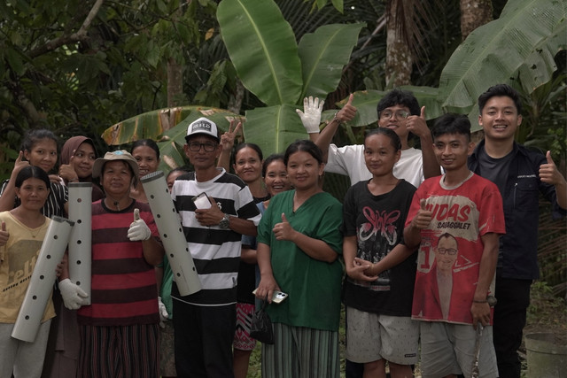 Sektor PSDMA bersama Masyarakat. (Foto: Amam)