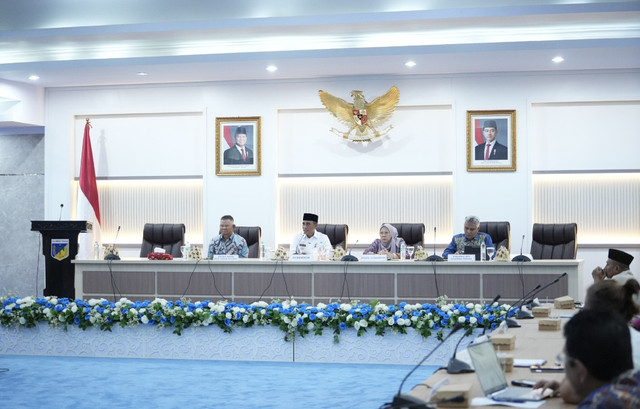 Badan Bank Tanah bertemu dengan Pemerintah Provinsi Sulawesi Tengah mengenai pemanfataan lahan eks HGU.Foto: Badan Bank Tanah.