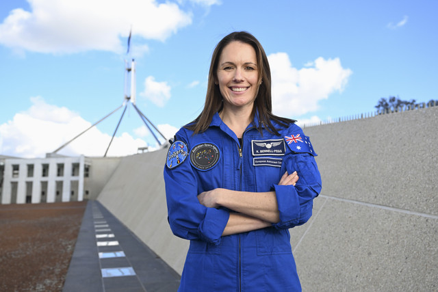 Astronot Australia Katherine Bennell-Pegg. Foto: Lukas Coch/AAP/via REUTERS