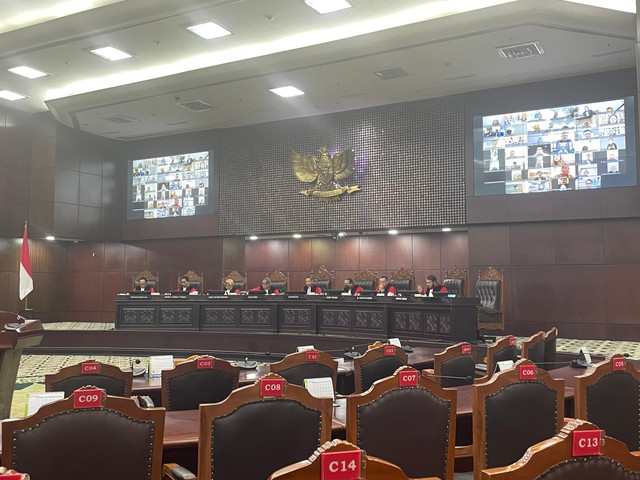 Suasana ruang sidang MK, Senin (29/9/2025). Foto: Fadhil Pramudya/kumparan