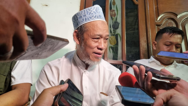 Pengasuh Ponpes Al-Khoziny KH Abdus Salam Mujib, Senin (29/9/2025). Foto: Farusma Okta Verdian/kumparan