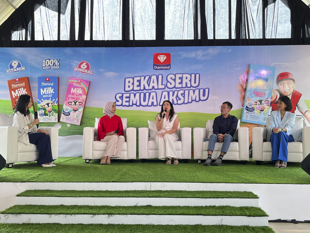 Peluncuran kampanye "Bekal Seru Semua Aksimu" oleh Diamond UHT Milk. Foto: Nabilla Fatiara/kumparan