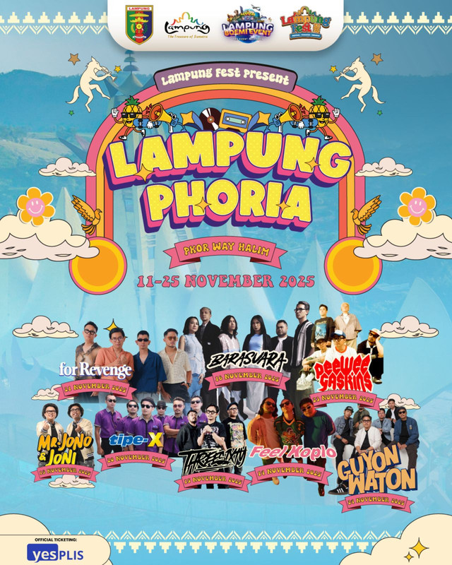 Flayer Lampung Festival di PKOR, Bandar Lampung. | Foto: Dok Istimewa