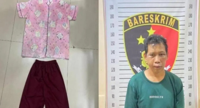 Tampang pria yang mencabuli adik iparnya di Muba. Foto : Istimewa