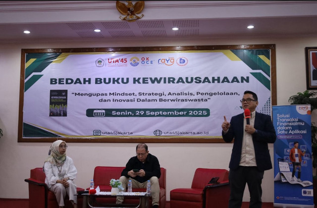 OK OCE dan UTA '45 Jakarta Gelar Bedah Buku Kewirausahaan