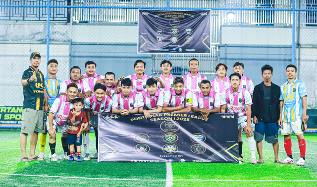 Tim berlaga dalam turnamen mini soccer Pontianak Premier League Season 1 Tahun 2025. Foto: Dok. Istimewa