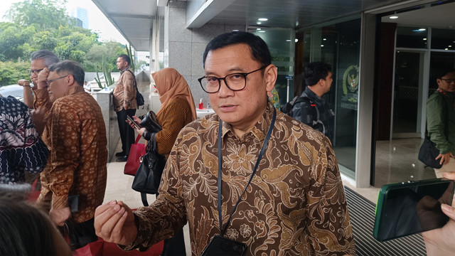 Direktur Eksekutif Departemen Komunikasi BI, Ramdan Denny Prakoso, saat ditemui di Kompleks Parlemen, Senayan, Rabu (1/10). Foto: Muhammad Fhandra/kumparan
