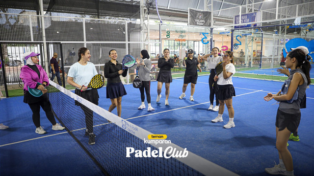 teman kumparan mengikuti kegiatan hangout padel di PIPC Bintaro, Jakarta, Selasa (30/9). Foto: Aditia Noviansyah/kumparan