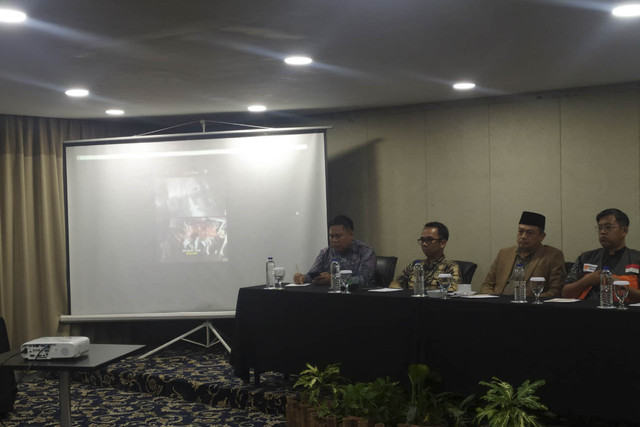 Konferensi pers Indonesia Global Peace Convoy (IGPC) terkait kasus Global Sumud Flotilla di kawasan Jakarta Pusat pada Kamis (2/10/2025). Foto: Rachmadi Rasyad/kumparan