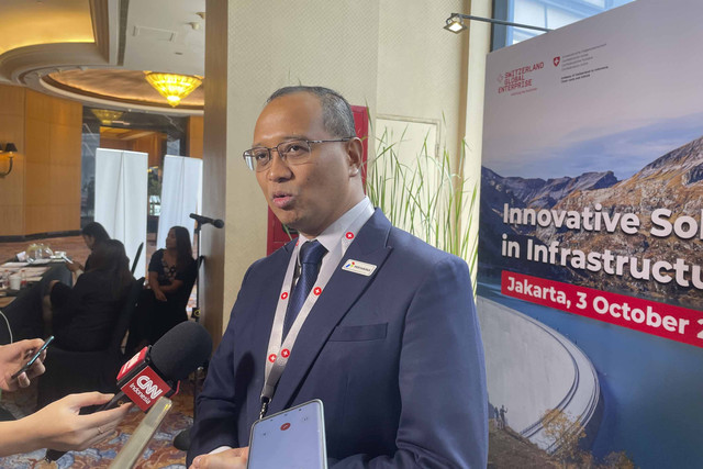 Direktur Transformasi dan Keberlanjutan Bisnis PT Pertamina, Agung Wicaksono di Jakarta Selatan, Jumat (3/10/2025). Foto: Najma Ramadhanya/kumparan