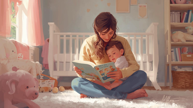 pola asuh gambar ilustrasi ai