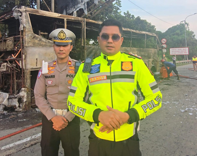 Kasat PJR Tol CIkampek Kompol Sandy Titah Nugraha. Foto: Dok. Istimewa