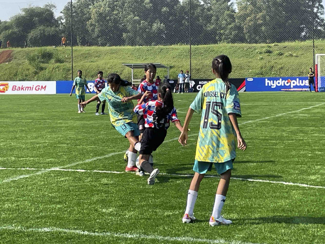 HYDROPLUS Soccer League Jakarta di Lapangan Bola Jagorawi, Sabtu (4/10/2025). Foto: Antika Fahira/kumparan