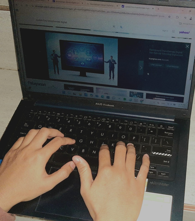 ilustrasi gambar transformasi digital. (sumber: Koleksi Pribadi)