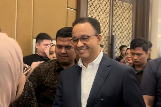 Anies Baswedan menghadiri ASEAN for the Peoples Conference di The Sultan Hotel, Tanah Abang, Jakarta Pusat, Minggu (5/10/2025). Foto: Nasywa Athifah/kumparan