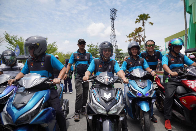 Wali Kota Pontianak, Edi Kamtono menghadiri acara Kejurprov Balap Motor Kalimantan Barat. Foto: Dok. Prokopim Pemkot Pontianak