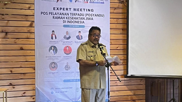 Wakil Gubernur DKI Jakarta Rano Karno menghadiri pertemuan pakar Posyandu Ramah Kesehatan Jiwa di kawasan Panglima Polim, Jakarta Selatan, Senin (6/10/2025). Foto: Nasywa Athifah/kumparan