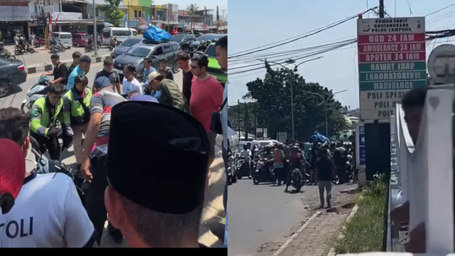 Aksi percobaan pencurian di depan RS Bhayangkara, Polda Lampung. | Foto: Dok Istimewa