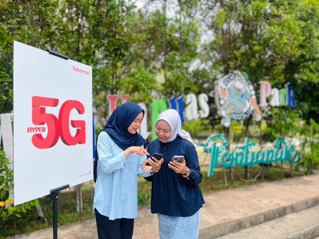 Telkomsel, operator seluler pertama yang menghadirkan Hyper 5G di Kota Pontianak. Foto: Dok. Telkomsel Kalbar