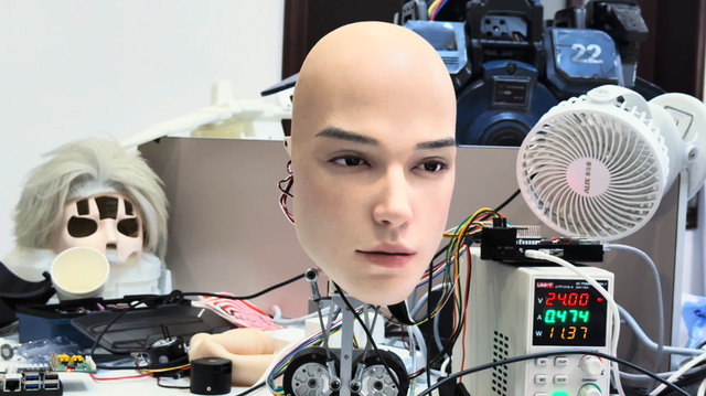 Robot Origin M1 yang sangat mirip dengan manusia. Foto: AheadForm via YouTube