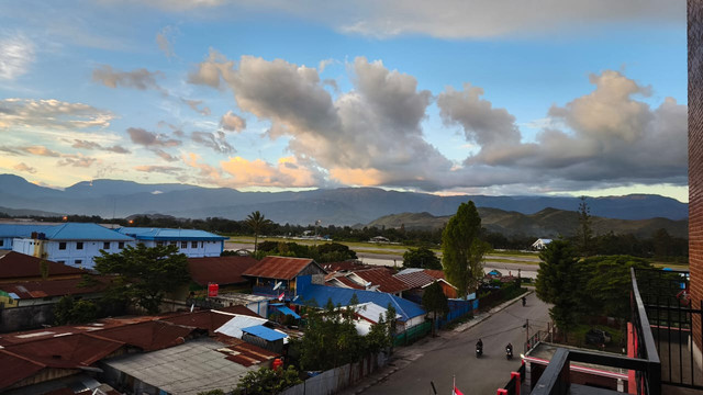 pemadangan kota wamena, sumber dokumentasi pribadi penulis