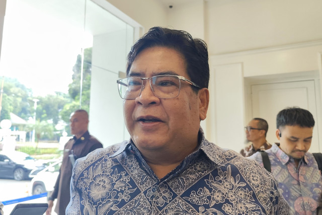 Ketua Asosiasi Pengusaha Indonesia (Apindo) Bidang Ketenagakerjaan Bob Azam di Kantor Bappenas, Jakarta, Selasa (7/10/2025). Foto: Widya Islamiati/kumparan
