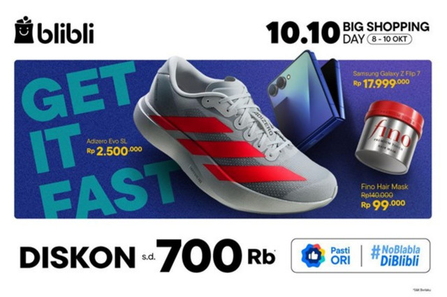 Promo Blibli 10.10 Big Shopping Day. Foto: Dok. Blibli